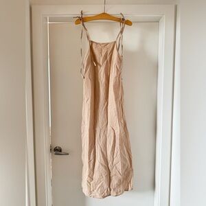 Knot Sisters Beige Midi Dress